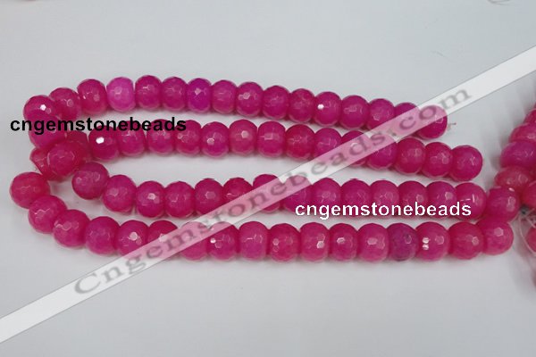 CCN165 15.5 inches 12*16mm faceted rondelle candy jade beads