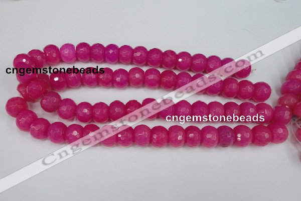 CCN165 15.5 inches 12*16mm faceted rondelle candy jade beads