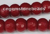 CCN166 15.5 inches 12*16mm faceted rondelle candy jade beads