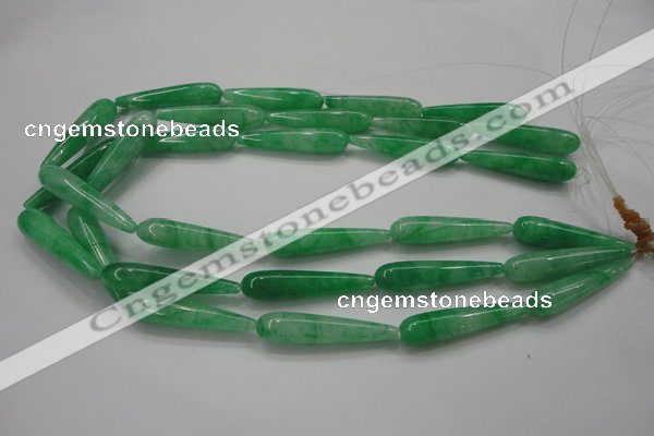 CCN1665 15.5 inches 8*40mm teardrop candy jade beads wholesale