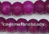 CCN167 15.5 inches 12*16mm faceted rondelle candy jade beads