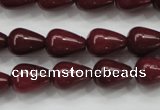 CCN1672 15.5 inches 10*14mm teardrop candy jade beads wholesale