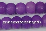 CCN168 15.5 inches 12*16mm faceted rondelle candy jade beads