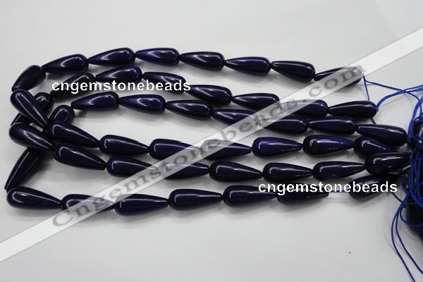 CCN1685 15.5 inches 10*25mm teardrop candy jade beads wholesale