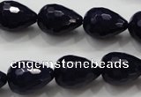 CCN1690 15.5 inches 13*18mm faceted teardrop candy jade beads wholesale