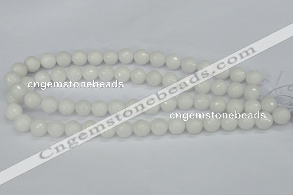 CCN1804 15 inches 12mm faceted round candy jade beads wholesale