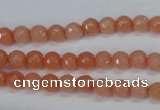 CCN1810 15 inches 4mm faceted round candy jade beads wholesale