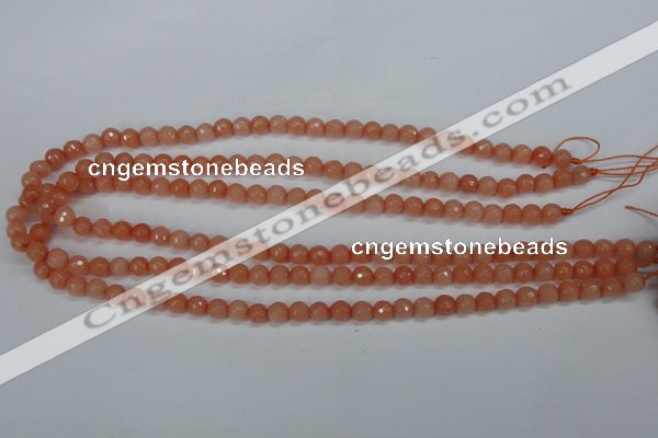 CCN1810 15 inches 4mm faceted round candy jade beads wholesale