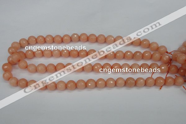 CCN1813 15 inches 10mm faceted round candy jade beads wholesale