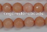CCN1814 15 inches 12mm faceted round candy jade beads wholesale