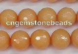 CCN1824 15 inches 12mm faceted round candy jade beads wholesale