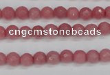 CCN1831 15 inches 6mm faceted round candy jade beads wholesale