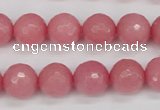 CCN1834 15 inches 12mm faceted round candy jade beads wholesale