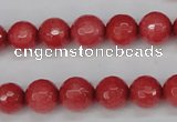 CCN1843 15 inches 10mm faceted round candy jade beads wholesale