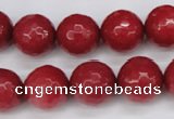 CCN1845 15 inches 14mm faceted round candy jade beads wholesale