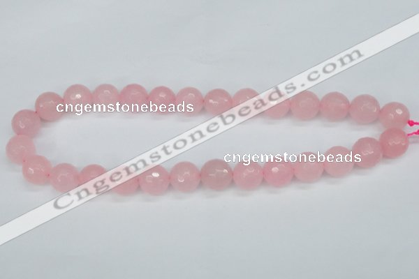 CCN1855 15 inches 14mm faceted round candy jade beads wholesale