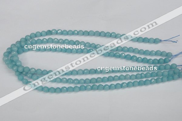 CCN1860 15 inches 4mm faceted round candy jade beads wholesale