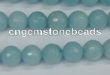 CCN1863 15 inches 10mm faceted round candy jade beads wholesale