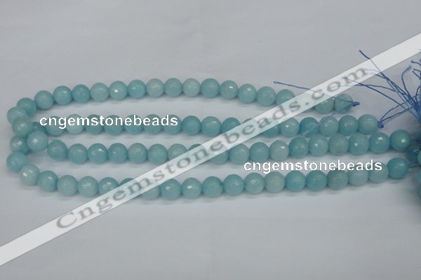 CCN1863 15 inches 10mm faceted round candy jade beads wholesale