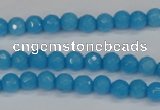 CCN1870 15 inches 4mm faceted round candy jade beads wholesale