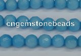 CCN1872 15 inches 8mm faceted round candy jade beads wholesale