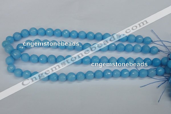 CCN1873 15 inches 10mm faceted round candy jade beads wholesale