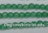 CCN1881 15 inches 6mm faceted round candy jade beads wholesale