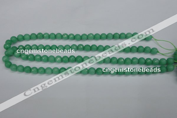 CCN1882 15 inches 8mm faceted round candy jade beads wholesale