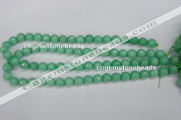 CCN1883 15 inches 10mm faceted round candy jade beads wholesale