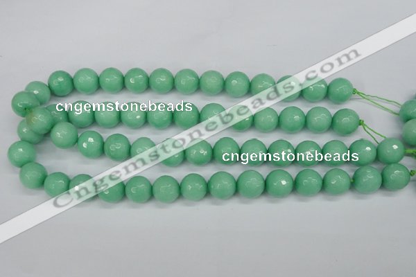 CCN1885 15 inches 14mm faceted round candy jade beads wholesale