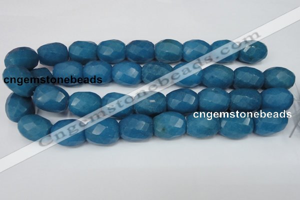 CCN189 15.5 inches 18*22mm faceted drum candy jade beads