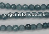 CCN1911 15 inches 6mm faceted round candy jade beads wholesale