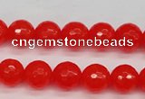 CCN1953 15 inches 10mm faceted round candy jade beads wholesale