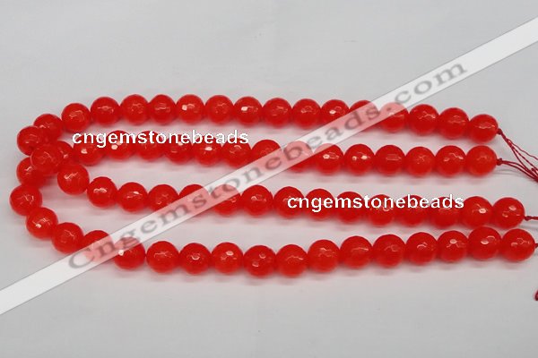 CCN1953 15 inches 10mm faceted round candy jade beads wholesale