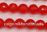 CCN1954 15 inches 12mm faceted round candy jade beads wholesale