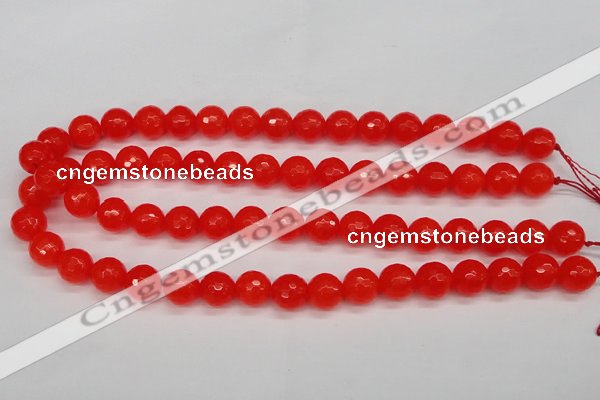 CCN1954 15 inches 12mm faceted round candy jade beads wholesale