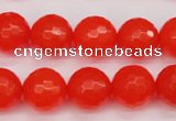 CCN1955 15 inches 14mm faceted round candy jade beads wholesale