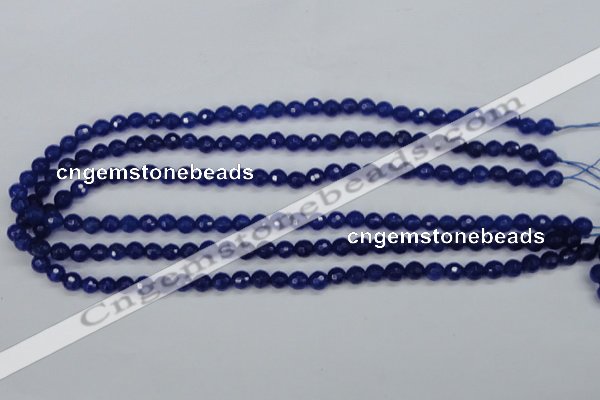 CCN1961 15 inches 6mm faceted round candy jade beads wholesale