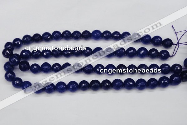 CCN1964 15 inches 12mm faceted round candy jade beads wholesale