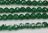 CCN1971 15 inches 6mm faceted round candy jade beads wholesale