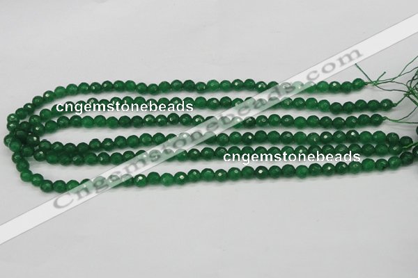 CCN1971 15 inches 6mm faceted round candy jade beads wholesale