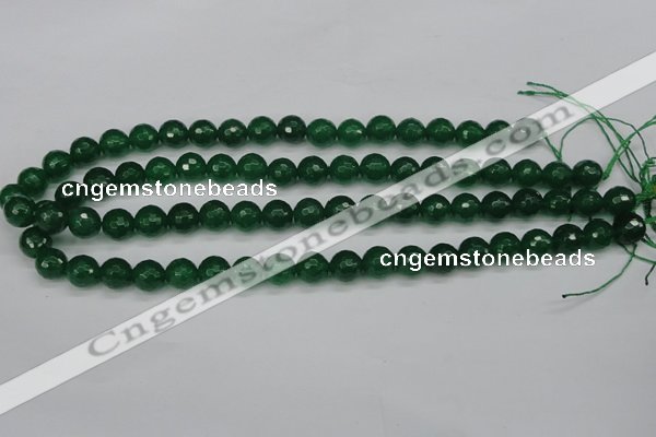 CCN1974 15 inches 12mm faceted round candy jade beads wholesale