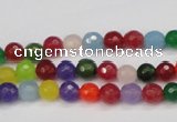 CCN1980 15 inches 4mm faceted round candy jade beads wholesale