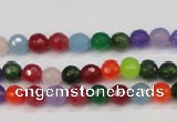 CCN1981 15 inches 6mm faceted round candy jade beads wholesale