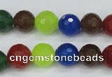 CCN1984 15 inches 12mm faceted round candy jade beads wholesale