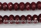 CCN1992 15 inches 8*12mm faceted rondelle candy jade beads wholesale