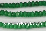 CCN1996 15 inches 4*6mm faceted rondelle candy jade beads wholesale