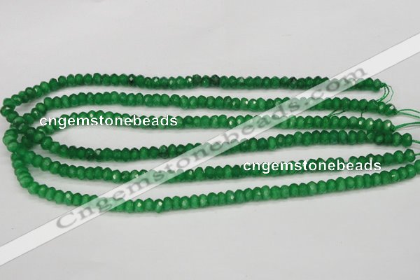 CCN1996 15 inches 4*6mm faceted rondelle candy jade beads wholesale