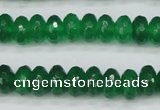 CCN1998 15 inches 6*10mm faceted rondelle candy jade beads wholesale