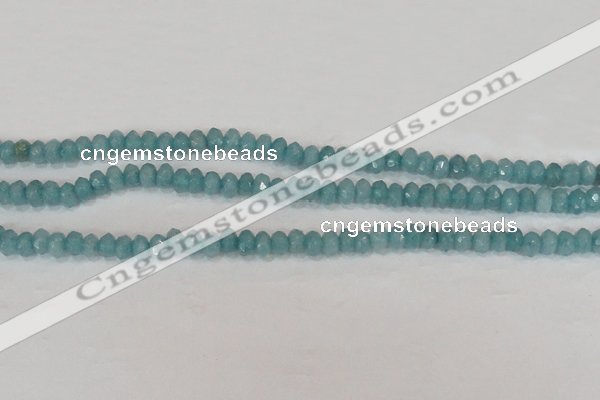 CCN2000 15 inches 3*5mm faceted rondelle candy jade beads wholesale
